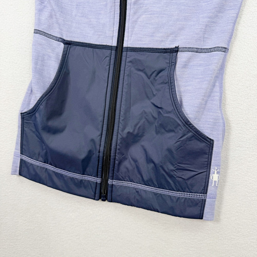 Smartwool Thermal Active Hooded Zip-Up Size XS‎ Womens Purple Mist Heather NEW - Picture 4 of 9